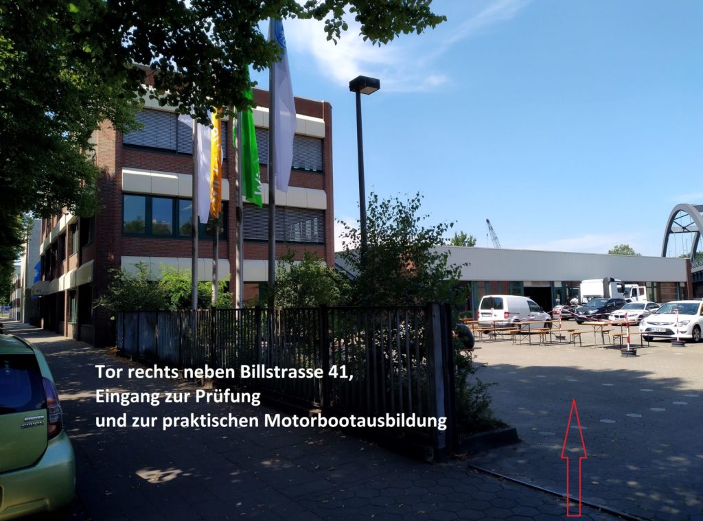 Tor rechts neben Billstraße Haus Nr. 41