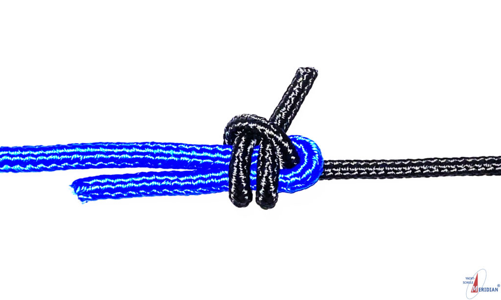 Der doppelter Schotstek dient zum Verbinden zweier ungleich starker Tampen.