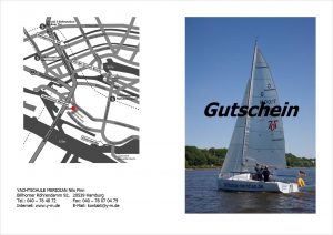 Gern stellen für Gutscheine für Segelkurse aus!
