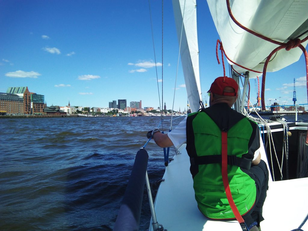 Segeln im Hamburger Hafen